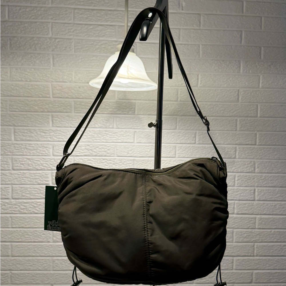 Wild Fable Olive Green‎ Shoulder Bag with Casual Design